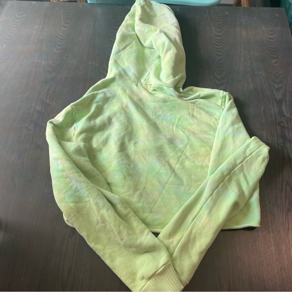 Cotton citizen cropped green half zip hoodie size Large 100% cotton - Picture 8 of 9
